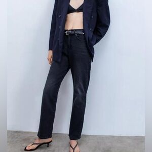 Urban  Outfitters BDG High Waisted Cowboy Jeans in Black Charcoal Stretch NWT 26